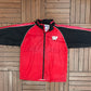 Wisconsin Badgers Graphic Windbreaker | Size Medium | Vintage 1990s College Red Jacket |