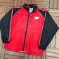 Wisconsin Badgers Graphic Windbreaker | Size Medium | Vintage 1990s College Red Jacket |
