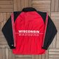 Wisconsin Badgers Graphic Windbreaker | Size Medium | Vintage 1990s College Red Jacket |