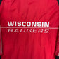 Wisconsin Badgers Graphic Windbreaker | Size Medium | Vintage 1990s College Red Jacket |