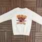 Washington Redskins Super Bowl XXII Graphic Crewneck | Size Large | Vintage 1980s NFL Football White Sweater |