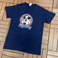 My Owner Is A Big Dog Graphic Tee | Size Medium | Vintage 2000s Cartoon Dog Blue T-Shirt |