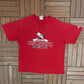 Cincinnati Reds Graphic Tee | Size Large | Vintage 2000s MLB Baseball Red T-Shirt |