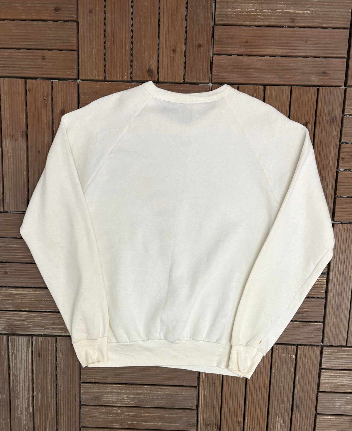 Washington Redskins Super Bowl XXII Graphic Crewneck | Size Large | Vintage 1980s NFL Football White Sweater |