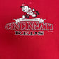 Cincinnati Reds Graphic Tee | Size Large | Vintage 2000s MLB Baseball Red T-Shirt |