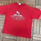 Cincinnati Reds Graphic Tee | Size Large | Vintage 2000s MLB Baseball Red T-Shirt |