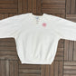 OshKosh All Goods Guaranteed First Class Graphic Crewneck | Size Large | Vintage 1990s Promotional White Sweater |
