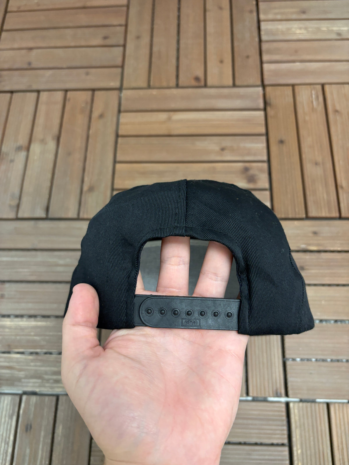 Kenny Rogers Stitched Graphic Hat | Snap Back | Vintage 1980s Country Music Black Cap |