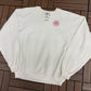 OshKosh All Goods Guaranteed First Class Graphic Crewneck | Size Large | Vintage 1990s Promotional White Sweater |