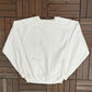 OshKosh All Goods Guaranteed First Class Graphic Crewneck | Size Large | Vintage 1990s Promotional White Sweater |