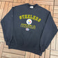 Pittsburgh Steelers Super Bowl XL Champions Graphic Crewneck | Size Medium | Vintage 2000s Football Black Sweater |