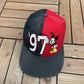Mickey Mouse '97 Graphic Hat | Snap Back | Vintage 1990s Disney Cartoon Black Cap |