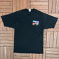 Tokyo Electron America Austin Graphic Tee | Size Large | Vintage 2000s Promotional Black T-Shirt |