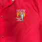Big Jon Fishing Graphic Windbreaker | Size Medium | Vintage 1980s Promotional Red Jacket |