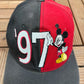 Mickey Mouse '97 Graphic Hat | Snap Back | Vintage 1990s Disney Cartoon Black Cap |