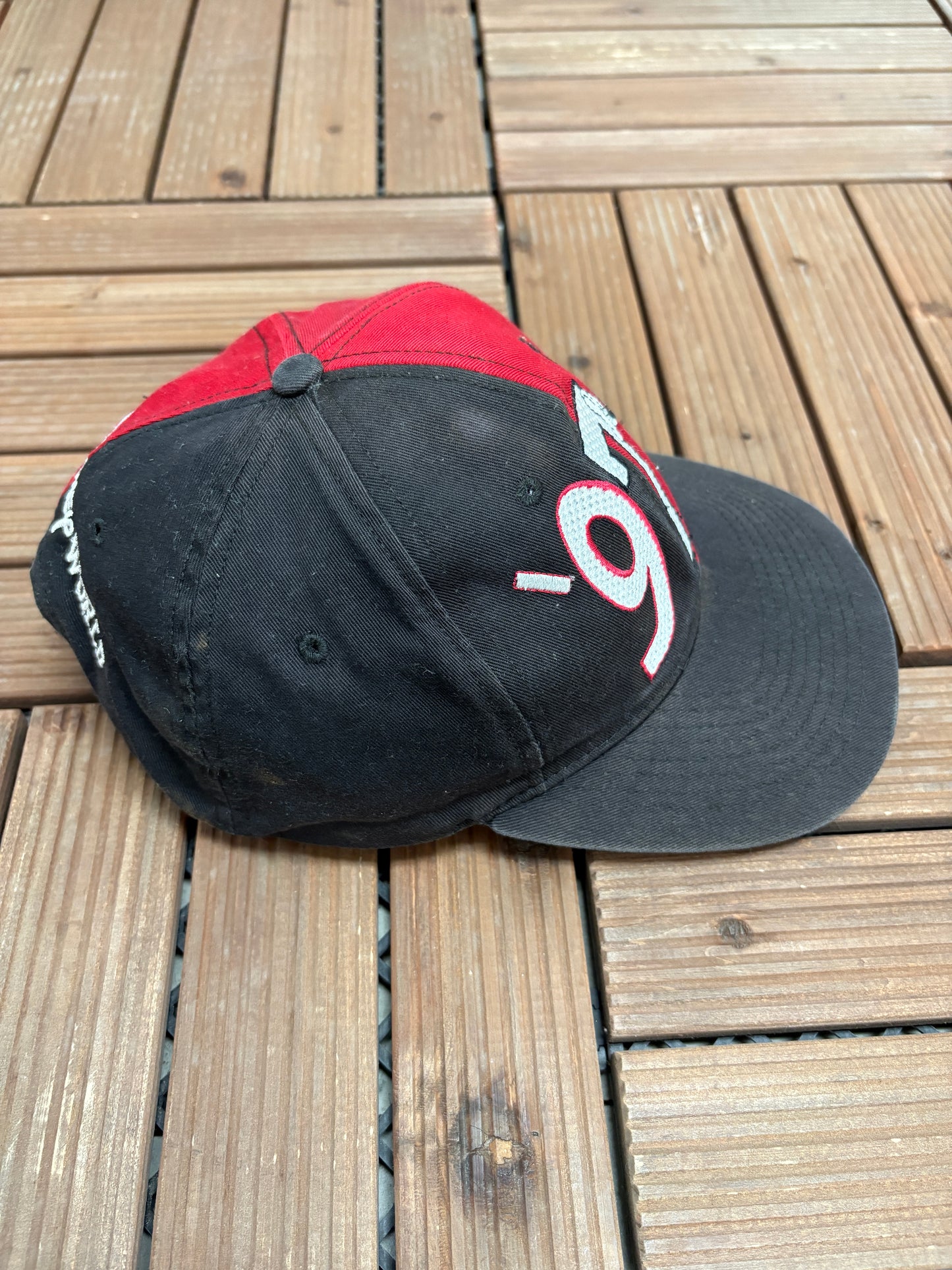 Mickey Mouse '97 Graphic Hat | Snap Back | Vintage 1990s Disney Cartoon Black Cap |