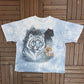 Tigers & Panther Graphic Tee | Size XX-Large | Vintage 2000s Promotional Animal Blue T-Shirt |