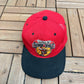 UNLV Runnin' Rebels Embroidered Graphic Hat | Snap Back | Vintage 1990s College Sports Red Cap |