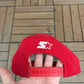 UNLV Runnin' Rebels Embroidered Graphic Hat | Snap Back | Vintage 1990s College Sports Red Cap |