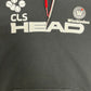 Wimbledon Head Stitched Graphic Hoodie | Size Medium | Vintage 2000s Tennis Black Sweater |