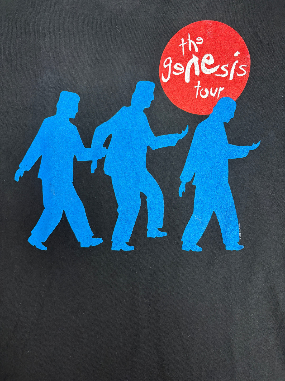 The Genesis We Can't Dance Tour Graphic Tee | Size Large | Vintage 1990s Rock Black T-Shirt |