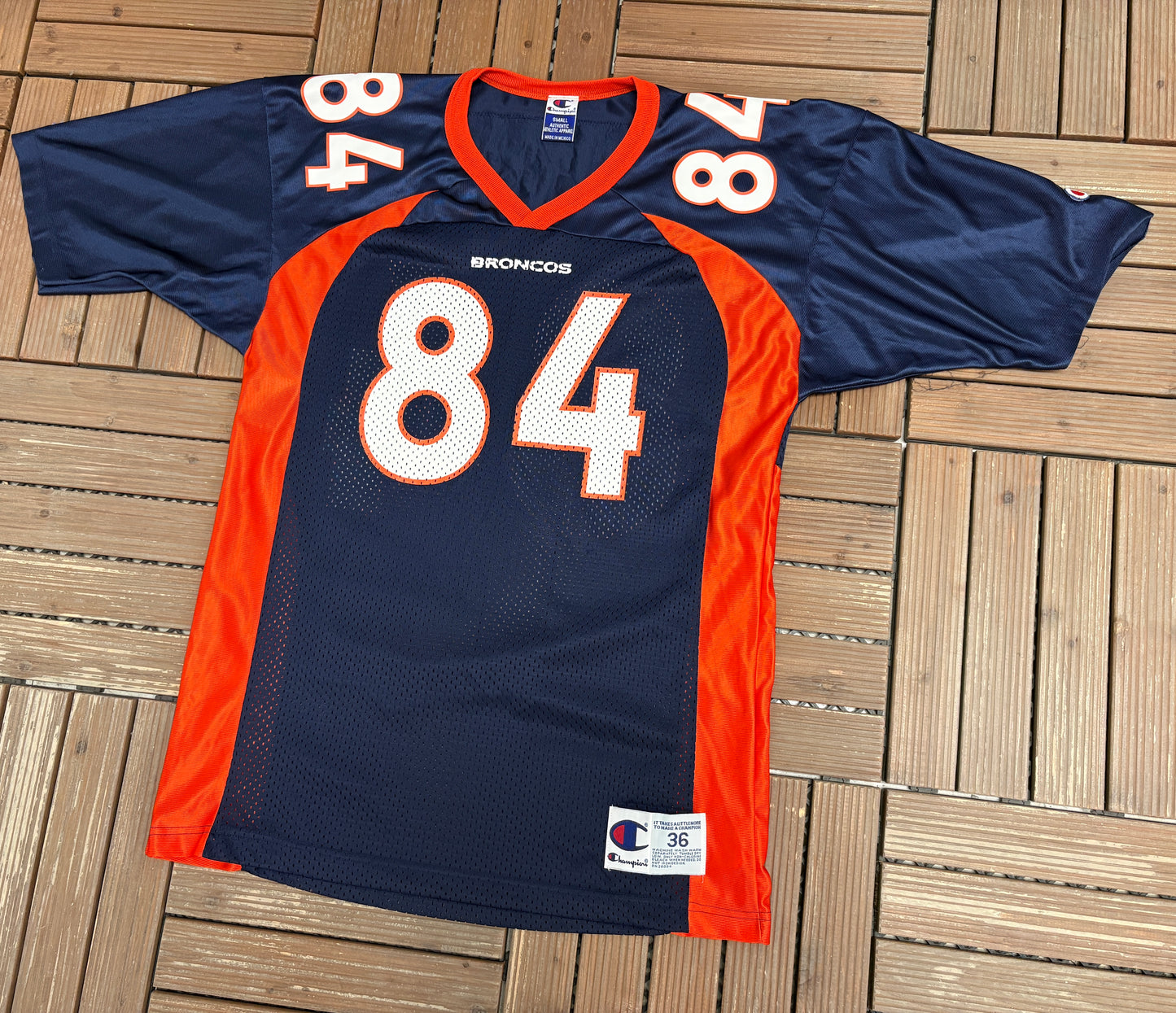 Denver Broncos Shannon Sharpe Football Jersey | Size Small | Vintage 1990s NFL Football Jersey |