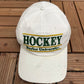 Baylor Bears Hockey Graphic Hat | Snap Back | Vintage 1990s White College Cap |