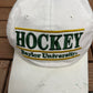 Baylor Bears Hockey Graphic Hat | Snap Back | Vintage 1990s White College Cap |