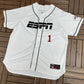 ESPN Baseball Tonight Baseball Jersey | Size X-Large | Vintage 2000s Promotional White Jersey |