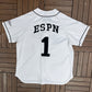 ESPN Baseball Tonight Baseball Jersey | Size X-Large | Vintage 2000s Promotional White Jersey |