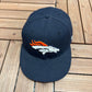 Denver Broncos Embroidered Graphic Hat | Size 6 7/8 | Vintage 1990s NFL Football Blue Cap |