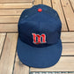 Minnesota Twins Embroidered Hat | Snap Back | Vintage 1990s MLB Baseball Trucker Blue Cap |