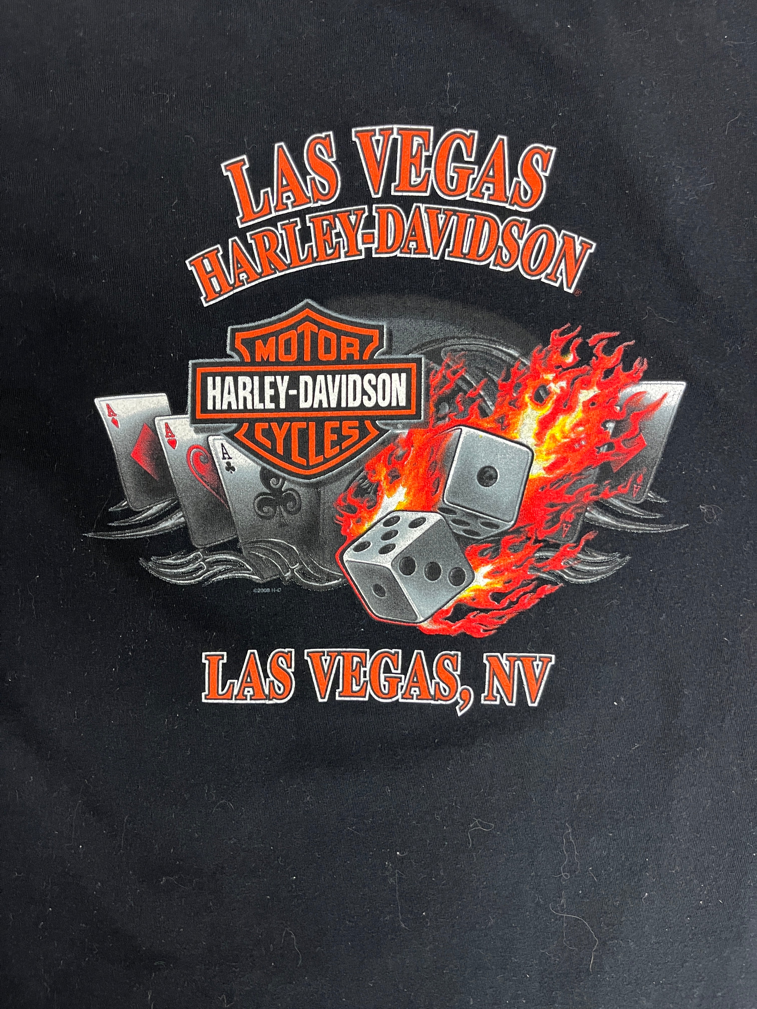 Harley Davidson Las Vegas Graphic Tee | Size Large | Vintage 2000s