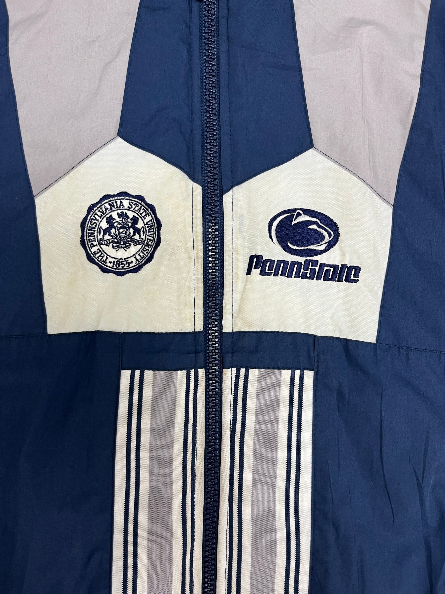 Penn State Nittany Lions Reversible Jacket | Size X-Large | Vintage 1990s Blue Puffer Jacket |