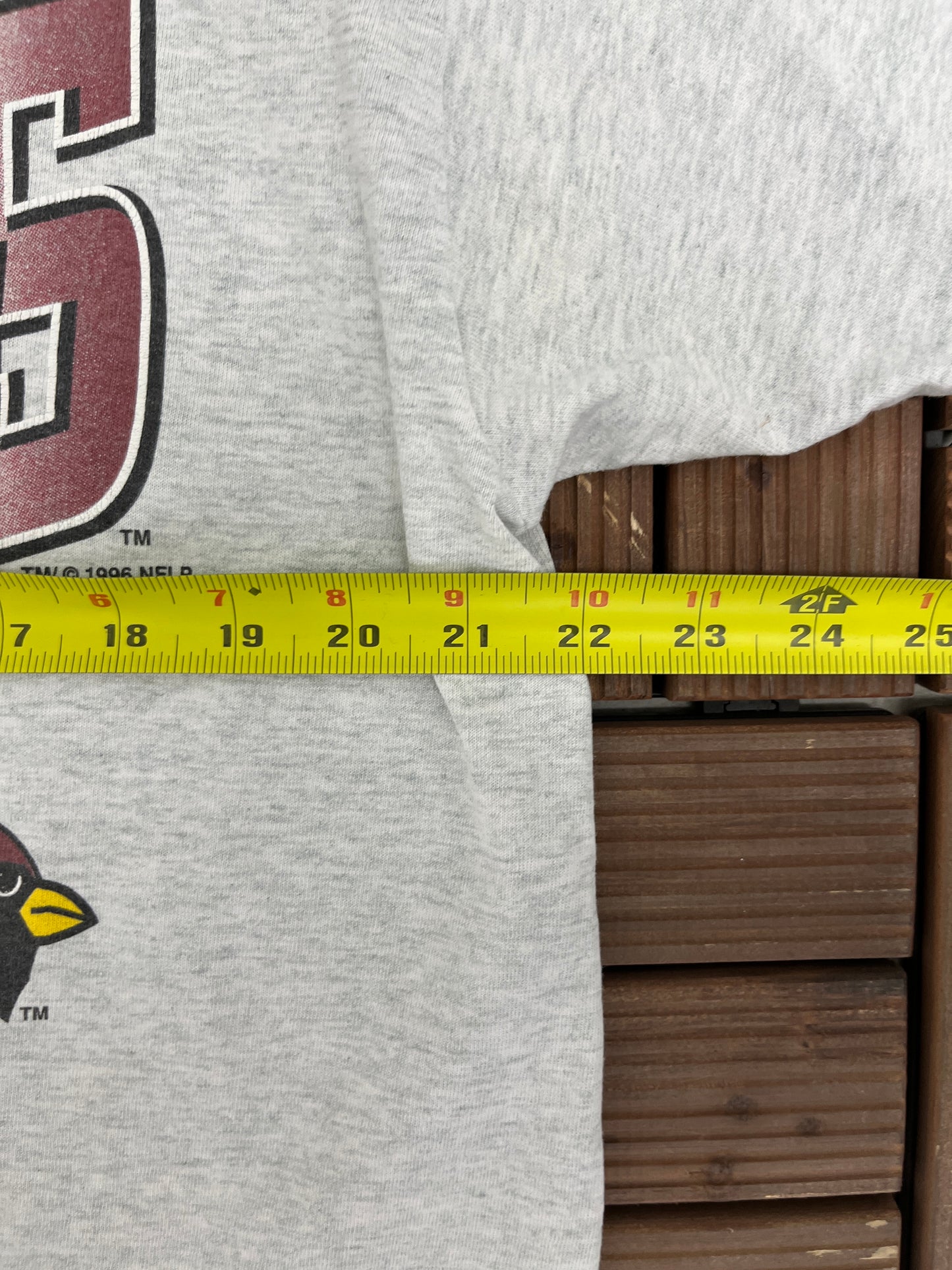 Arizona Cardinals Graphic Tee | Size X-Large | Vintage 1990s NFL Football Grey T-Shirt |