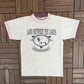 Elk & Bison Prairie, Kentucky Graphic Tee | Size Medium | Vintage 1990s Animal Grey T-Shirt |