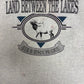 Elk & Bison Prairie, Kentucky Graphic Tee | Size Medium | Vintage 1990s Animal Grey T-Shirt |