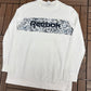 Reebok Classic Graphic Tee | Size Large | Retro White Branded Long Sleeve T-Shirt |