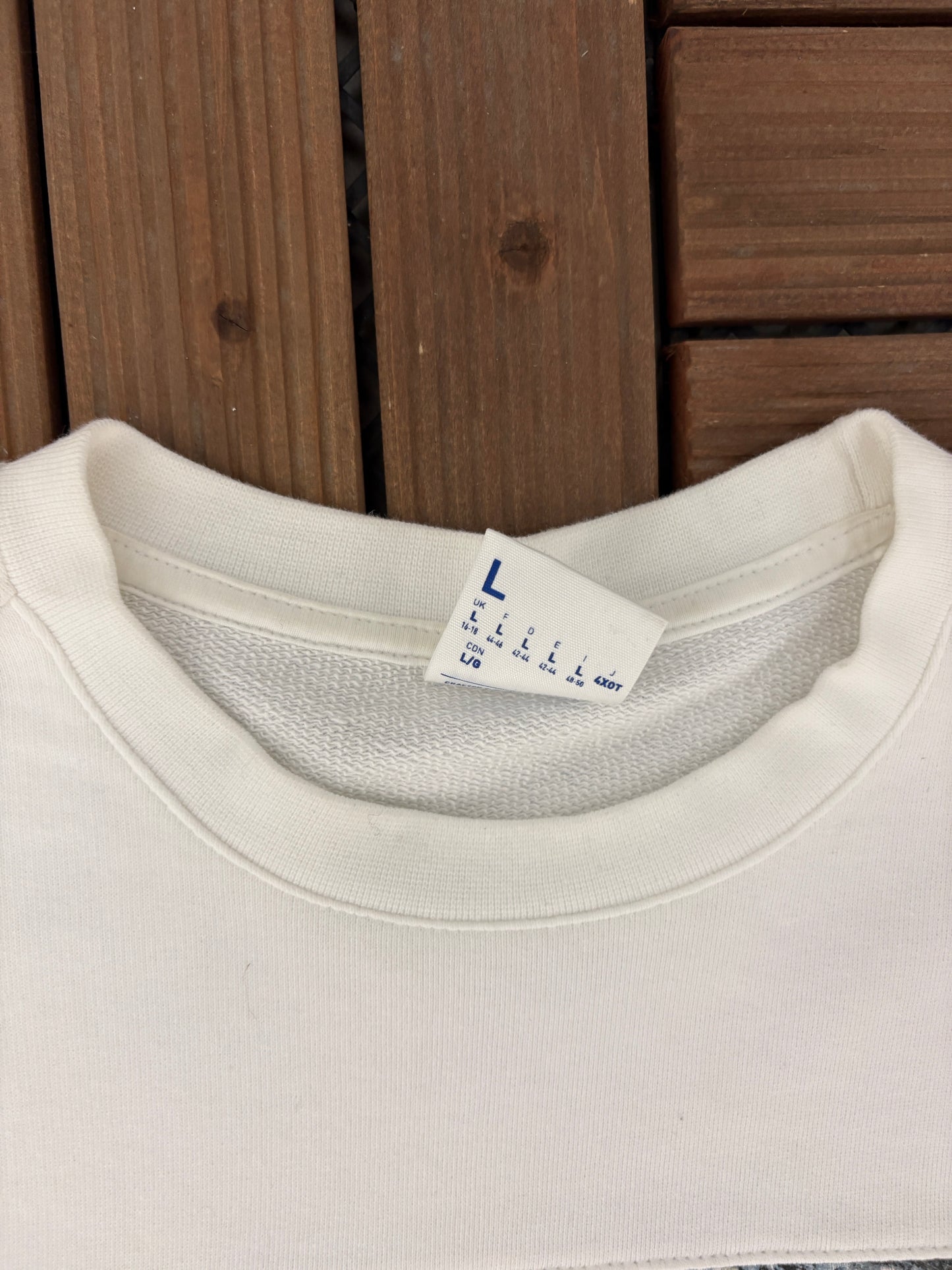 Reebok Classic Graphic Tee | Size Large | Retro White Branded Long Sleeve T-Shirt |
