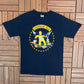 The Simpsons American Idle Graphic Tee | Size Medium | Vintage 2000s Cartoon Promotional Blue T-Shirt |