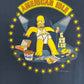 The Simpsons American Idle Graphic Tee | Size Medium | Vintage 2000s Cartoon Promotional Blue T-Shirt |