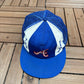 Atlanta Braves Embroidered Hat | Snap Back | Vintage 1990s MLB Baseball Blue Trucker Cap |