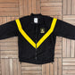 United States Army Embroidered Graphic Windbreaker | Size Small | Vintage 2000s Military Black Jacket |