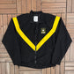 United States Army Embroidered Graphic Windbreaker | Size Small | Vintage 2000s Military Black Jacket |