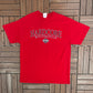 Harley Davidson Lansing, Michigan Graphic Tee | Size X-Large | Vintage 2000s Biker Red T-Shirt |