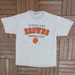 Cleveland Browns Football Club Graphic Tee | Size X-Large | Vintage 1990s NFL Football Grey T-Shirt |