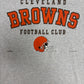 Cleveland Browns Football Club Graphic Tee | Size X-Large | Vintage 1990s NFL Football Grey T-Shirt |
