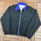 Radical Rain Gear Golf Graphic Windbreaker | Size Large | Vintage 1990s Golf Black Windbreaker |