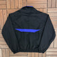 Radical Rain Gear Golf Graphic Windbreaker | Size Large | Vintage 1990s Golf Black Windbreaker |