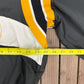 Pittsburgh Steelers Graphic Windbreaker | Size X-Large | Vintage 1990s NFL Football Black Jacket |